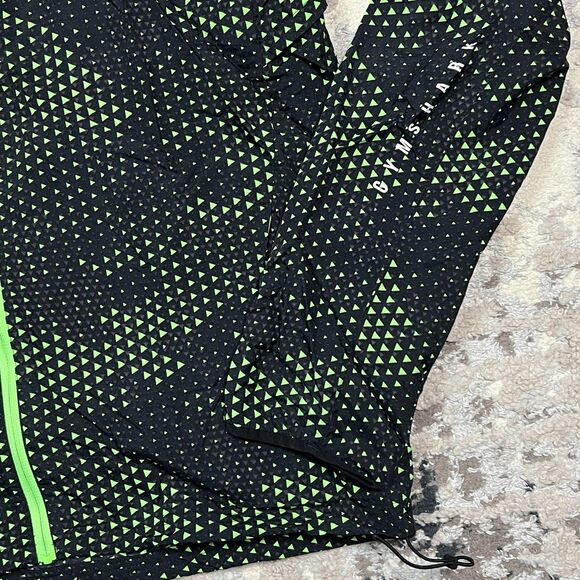 Gymshark Hooded Windbreaker Camouflage Jacket Green Men's M Workout - Picture 3 of 14
